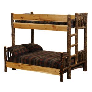 Natural Hickory Double Single Bunk Bed Ladder