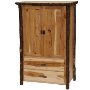 Natural Hickory Two Drawer Wardrobe Value