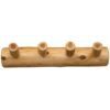Wall Coat Rack - 24-inch - Natural Cedar - Four pegs