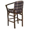 Hoop Barstool - 30" high - Natural Hickory - Upgrade Fabric - Image 2