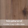 Cedar Single Traditional Log Platform Bed - Weathered - Image 2