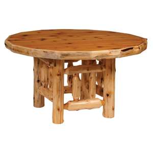Round Dining Table - 48-inch - Natural Cedar