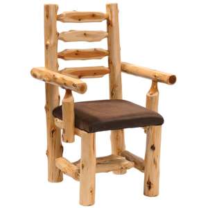 Arm Chair - Natural Cedar - Standard Leather