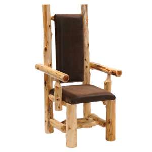 High-back Arm Chair - Natural Cedar - Standard Fabric