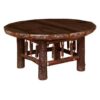 Hickory Log Circle Coffee Table - 42-inch - Armor Finish - Espresso